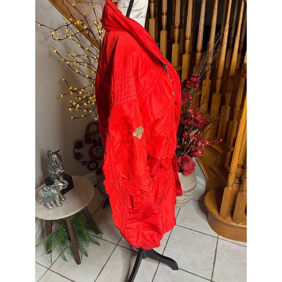 Descente Men’s Vintage Red Retro Ski Snow Winter Parka Jacket Size US XL - Picture 4 of 16